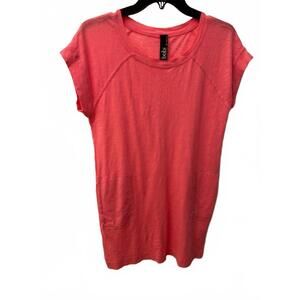 NEW BOBI women's short sleeve raglan dress in daiquiris